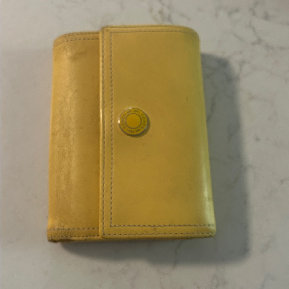 Coach Yellow Wallet